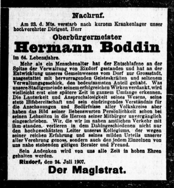 File:Nachruf Hermann Boddin (Der Magistrat).jpg