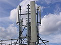 A GSM base station on a roof of Paris, France