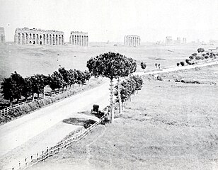 Via Appia and Aqua Claudia (~1878)