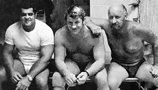 Pedro Morales, Terry Funk and Dory Funk Sr.jpg