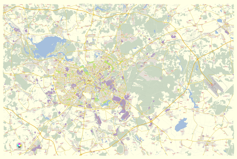 File:Minsk Belarus street map.svg