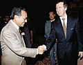 Cohen with Mahathir, 1998.