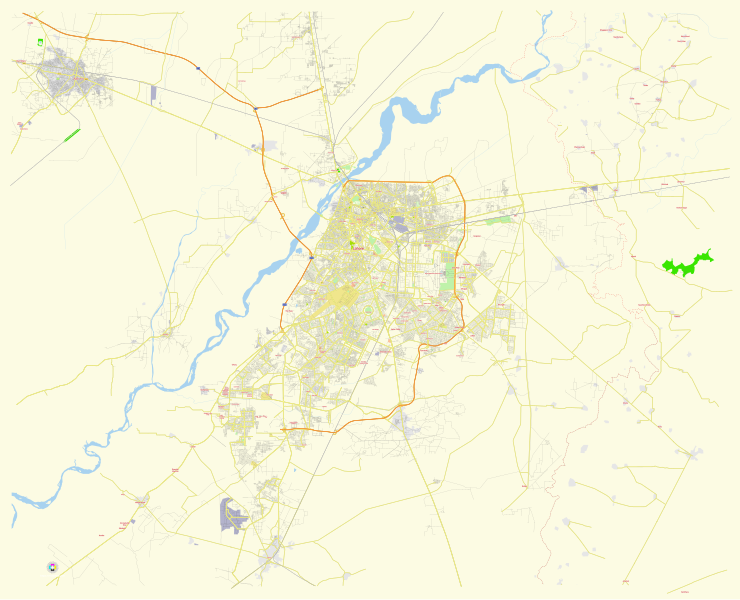 File:Lahore Pakistan street map.svg