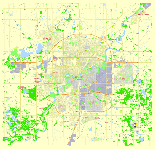 File:Edmonton Canada street map.svg