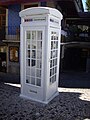 Traditional-looking Portuguese phone booth