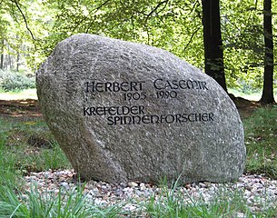 Herbert Casemir Gedenkstein, Hülser Bruch, Krefeld