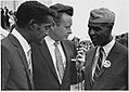 With Roy Wilkins during Civil Rights March on Washington D.C., 1963