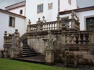 Escalinata posterior do Pazo de Mariñán