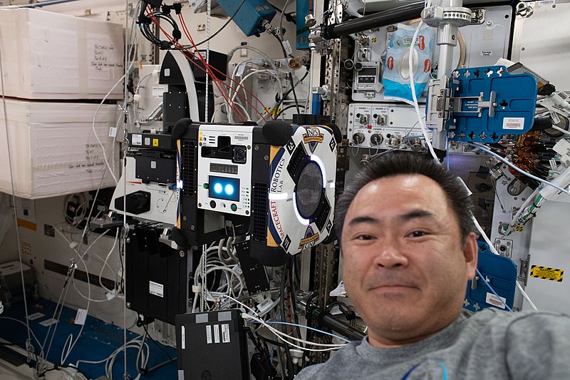 File:ISS-65 Hoshide portrait with Astrobee.jpg