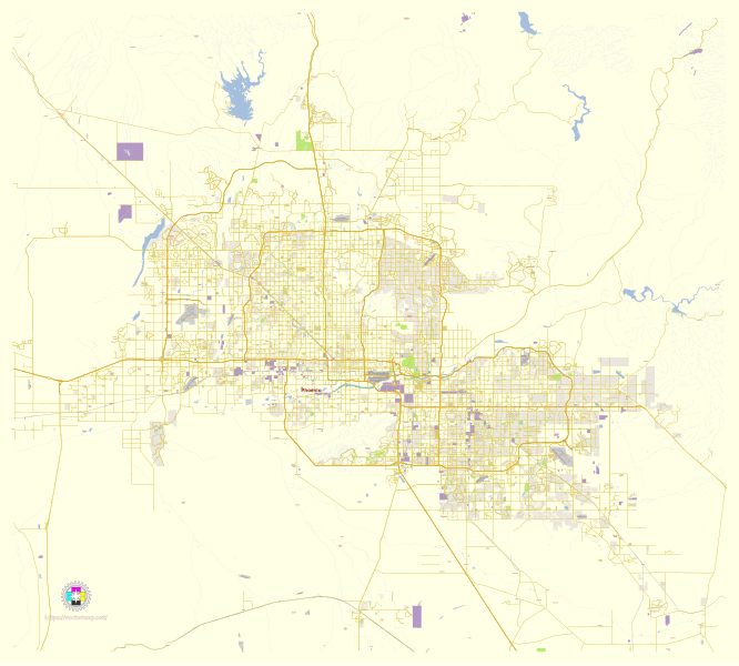 File:Phoenix Arizona US street map.svg