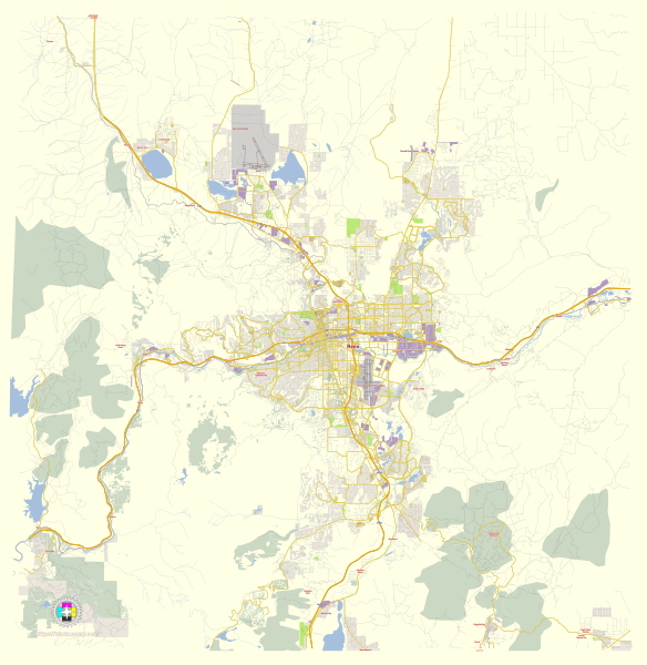 File:Reno Nevada US street map.svg