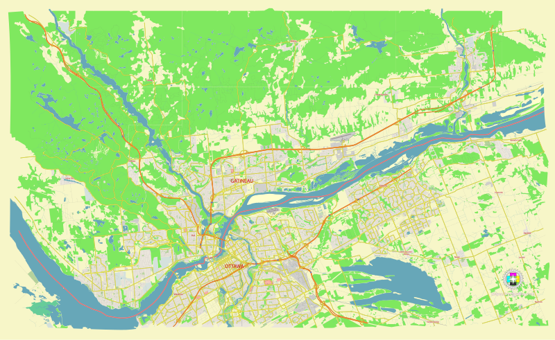 File:Gatineau Quebec Canada street map.svg