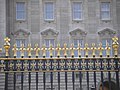 Metal fence detail - Fleur-de-lis finials