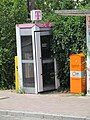 Last telephone booth in Thannhausen, Swabia, Bavaria.