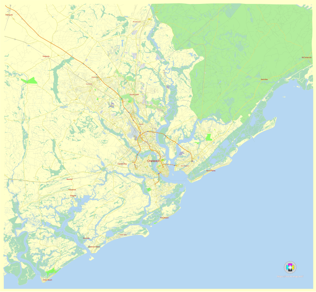 File:Charleston South Carolina US street map.svg