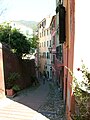 Vie del centro storico di Sori, Liguria, Italia