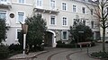 Anton Chekhov Place in Badenweiler with monument "Seagull", created 2004