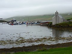 Vidlin, church and harbour - geograph.org.uk - 2757551.jpg