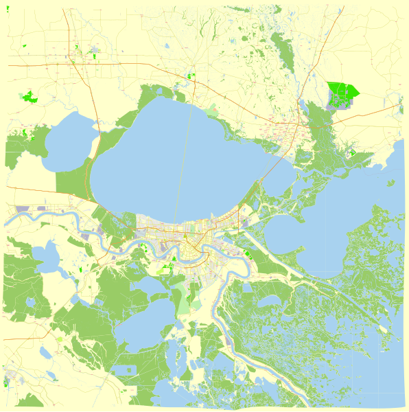 File:New Orleans Louisiana US street map.svg