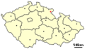 Location of the town in the Czech Republic