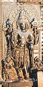 Sculpture of Jaya, guardian to the entrance of the sanctum of Vishnu in Chennakeshava temple at Belur.jpg