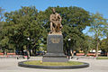 Anton Chekhov monument in Taganrog after renovation work in 2008.