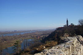 View of Danube and Bačka Palanka from Ilok fortress