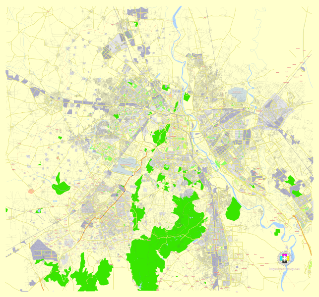 File:Delhi India street map.svg