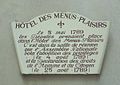 Plaque descriptive de bâtiment