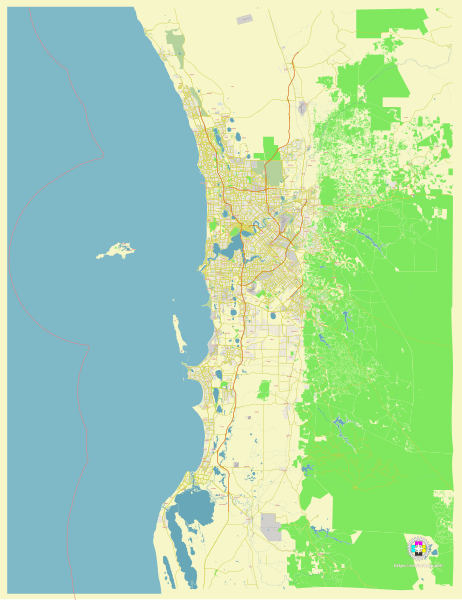 File:Perth Australia street map.svg