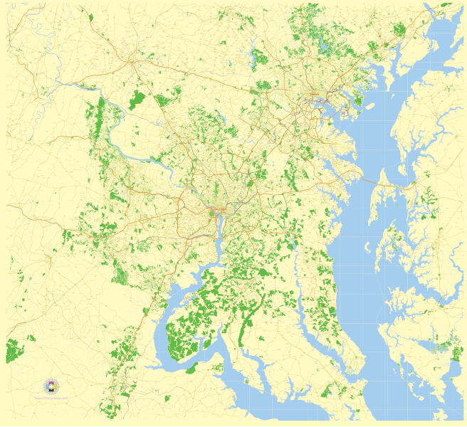 File:Washington DC and Baltimore MD US street map.svg