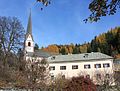 English: Parish church and rectory Deutsch: Pfarrkirche und Pfarrhof