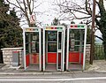 Telephone booth in Italy.