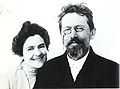 Chekhov with his wife Olga Knipper