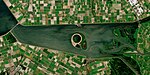 Ketelmeer (met IJsseloog) en Ramsdiep (satellietfoto)