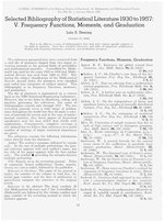 Thumbnail for File:Selected bibliography of statistical literature 1930 to 1957- V. Frequency functions, moments, and graduation (IA jresv66Bn1p15).pdf