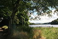 Trail along the dam to Molana Island, offering a view of the River Blackwater