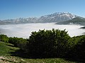 Monte Vettore sopra la nebbia