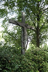 Kreuz auf dem Friedhof Krefeld-Hüls, 1964