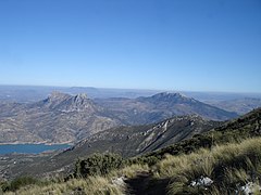 Español: Olvera desde el Cerro Coros.