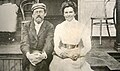 Chekhov and Olga Knipper during honeymoon, 1901, May