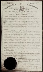 Thumbnail for File:Certificate of scholarship - Illinois State University&#160;; Know all men by these presents&#160;; That the Board of Trustees of the Illinois State University (IA certificateofsch1856illi).pdf