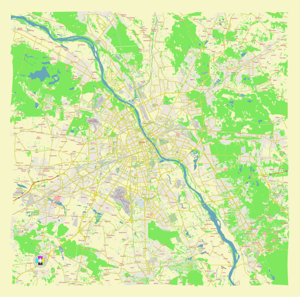 File:Warsaw Poland street map.svg