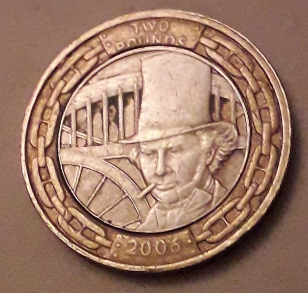 File:Isambard Kingdom Brunel £2 coin.jpg