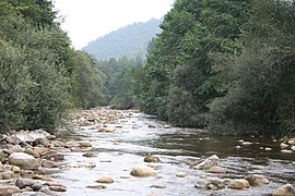 El río Aller a su paso por Corigos