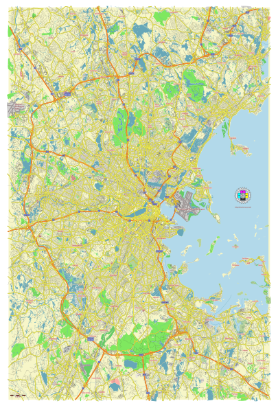 File:Boston Massachusetts US Metro Area street road map.svg