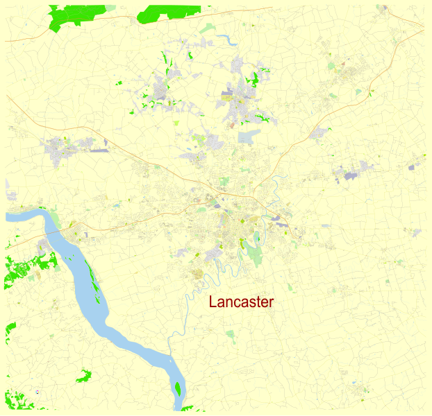 File:Lancaster Pennsylvania US street map.svg