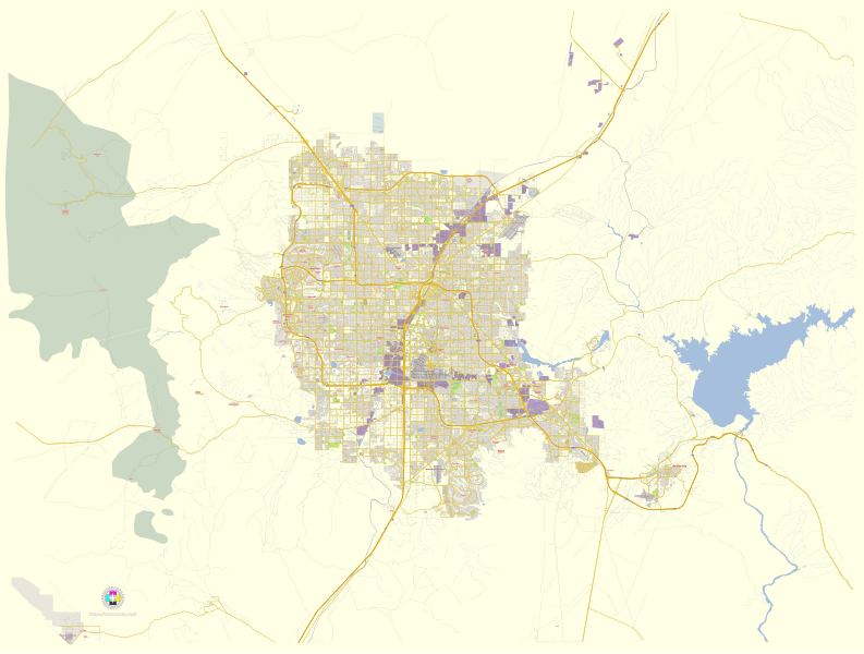 File:Las Vegas Nevada US street map.svg