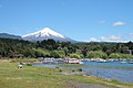 View of Villarrica volcano from Pucón