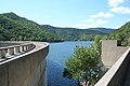 Barrage sur l'Orb et lac de retenue.